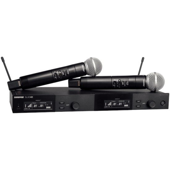Bild på Shure SLXD24DE/SM58-H56 Dual Wireless System (518-562MHz)
