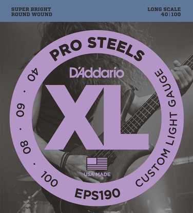 Bild på D'Addario EPS190 Pro Steels 40-100 Custom Light