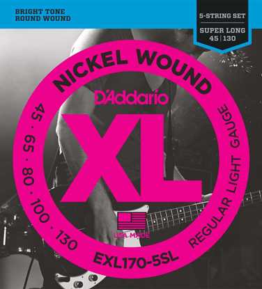 Bild på D'Addario EXL170-5SL Light 045 - 130 5-Str. Super Long Scale