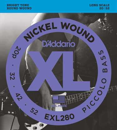 Bild på D'Addario EXL280 Piccolo Bass 020P - 052