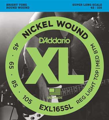 Bild på D'Addario EXL165SL Custom Light 045 - 105 Super Long