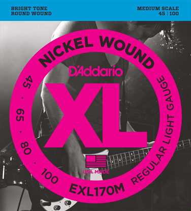 Bild på D'Addario EXL170M Light 045 - 100 (Medium Scale)