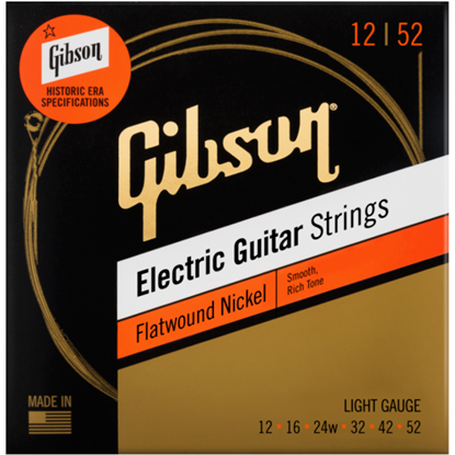 Bild på Gibson Flatwound Electric Guitar Strings 11-52 Light
