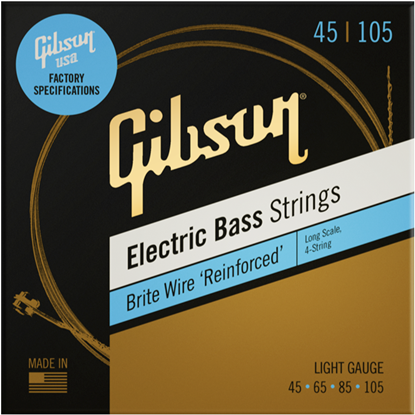 Bild på Gibson Long Scale Brite Wire Electric Bass Strings 4-String 46-105 Roundwound Light