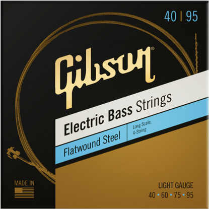 Bild på Gibson Long Scale Flatwound EB Strings 40-95 Light