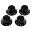 Bild på Gibson Top Hat Knobs Black (4 pcs)