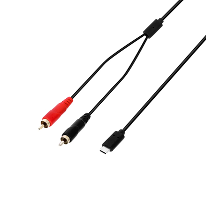 Bild på Adam Hall 3 STAR Y CC USB-C 0300 USB-C Y-cable 2 x RCA male x USB-C 3 m