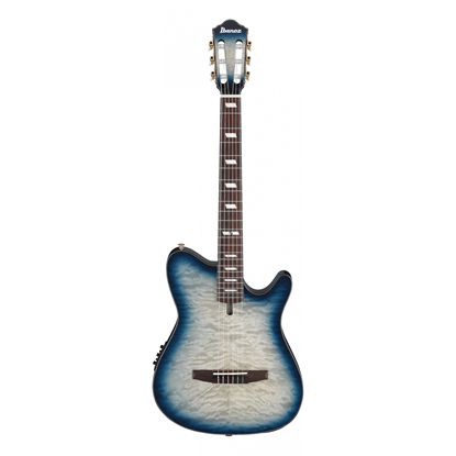 Bild på Ibanez FRH20QMN-CTL Cosmic Blue Starburst Low Gloss