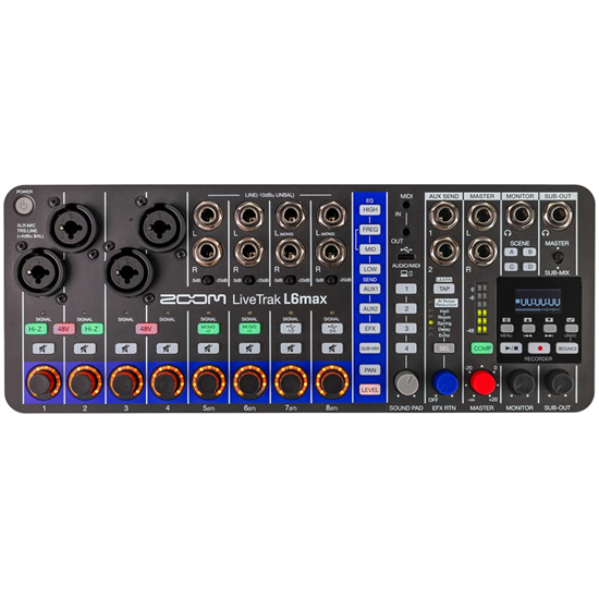 Bild på Zoom LiveTrak L6max 12-Channel Mixer & Recorder