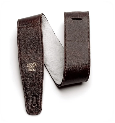 Bild på Ernie Ball 4138 Axelband i Italienskt läder - Kastanjefärgat