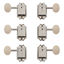 Bild på Gibson MH-060 Deluxe White Button Tuner Set, Vintage Nickel