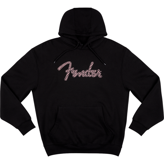 Bild på Fender® Spaghetti Logo Wavy Checker Hoodie, Pink Checker, Large