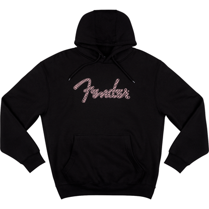 Bild på Fender® Spaghetti Logo Wavy Checker Hoodie, Pink Checker, Medium