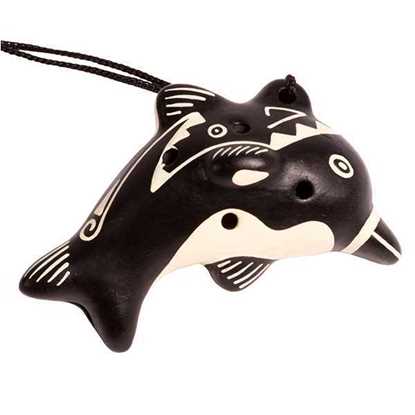 Bild på Afroton AOK 1881 Ocarina 8 cm Dolphin Peru
