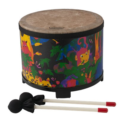 Bild på Remo Kids Percussion Floor Tom Drum - Rain Forest Finish, 10"