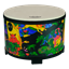 Bild på Remo Kids Percussion Floor Tom Drum Comfort Sound Technology - Rain Forest Finish, 10"