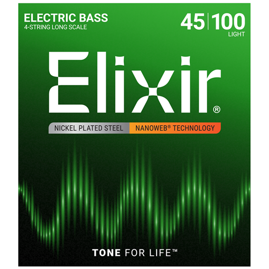 Bild på Elixir Nanoweb® Electric Bass Light 045-100 14052