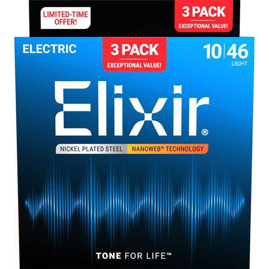 Bild på Elixir Nanoweb® Light 010-046 3-pack 16567