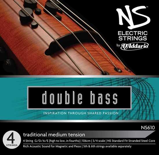 Bild på Daddario NS610 Set Electric Trad. Bass 3/4, Medium Kontrabas