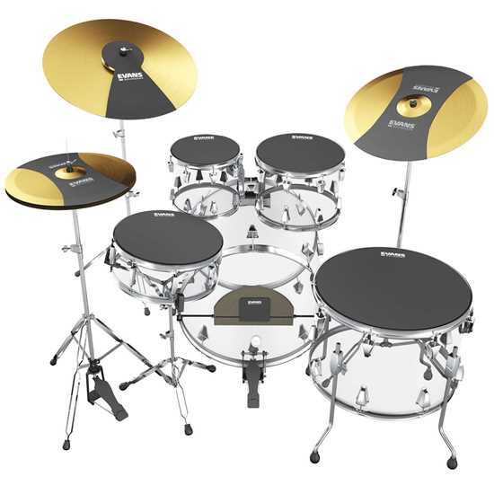 Bild på Evans SoundOff Set Rock (10",12",16",14") - SOSETROCK