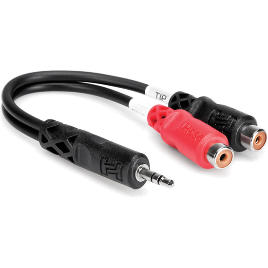 Bild på Hosa YRA-154 Mini TRS Male - Dual RCA Female 15cm