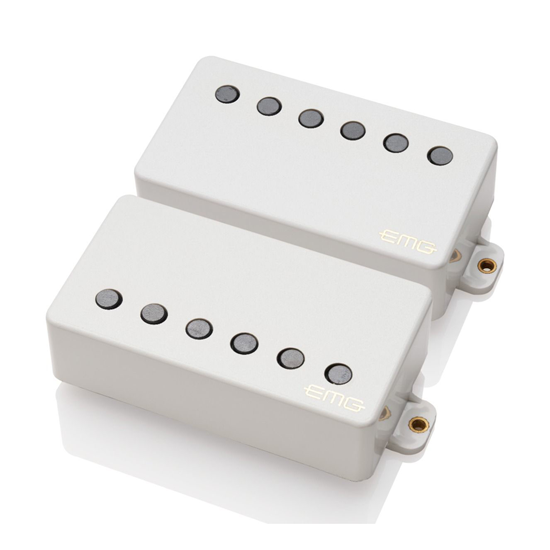 Bild på EMG RF SET Pickup Set Richie Faulkner 'RF Falcons' Custom 57/66 White