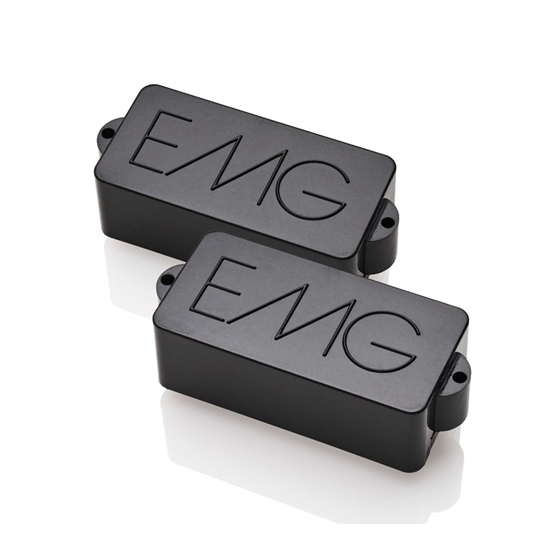 Bild på EMG Pickup Set Lee Sklar P Bass Black with Raised EMG Logo - SK P