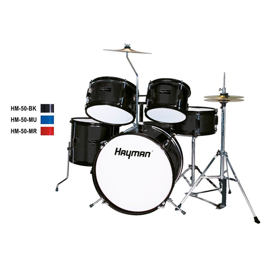 Bild på Hayman Junior Series 5-piece drum kit HM-50-BK