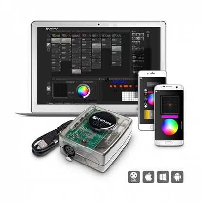 Bild på Cameo DVC PRO 1024-Channel USB to DMX-Interface with WiFi Access and Control Software