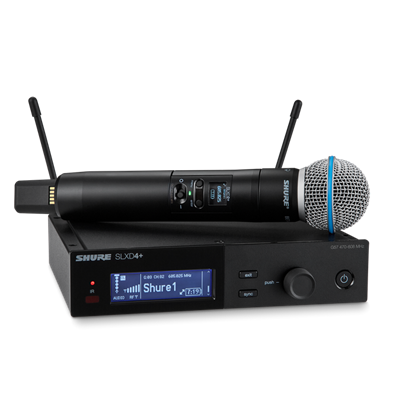 Bild på Shure SLXD24+E/B58-G65 Beta58 Digital Wireless System G65 (470-606 MHz)