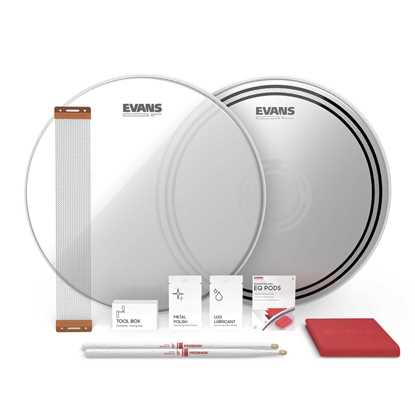Bild på Evans ESTUK-14ECSRD-1. EC Reverse Dot 14'' Snare Tune-Up Kit 1.