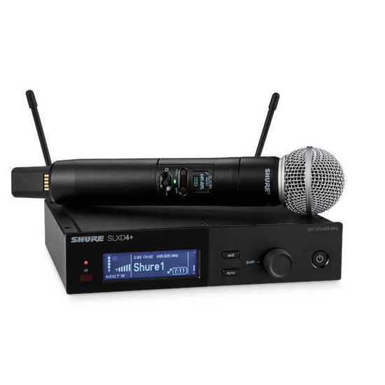 Bild på Shure SLXD24+E/58-G65 SM58 Digital Wireless System S50 (823-865MHz)
