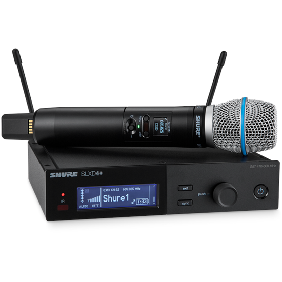 Bild på Shure SLXD24+E/B87A-S50 Beta87 Digital Wireless System S50 (823-865MHz)