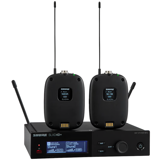 Bild på Shure SLXD14D+ Dual Wireless Bodypack System S50 (823-865MHz)