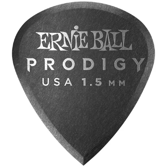 Bild på Ernie Ball 9200 1.5mm Prodigy Black Mini - Plektrum i 6-pack