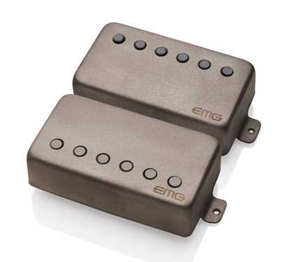 Bild på EMG JH SET SANDBLAST Pickup Set James Hetfield Signature Sand Blasted