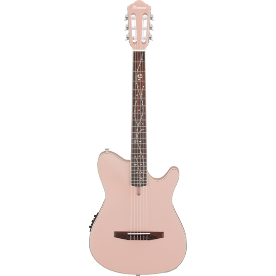 Bild på Ibanez TOD10N-PAF Pearl Pink Flat Thin Body med mik - Tim Henson Signature