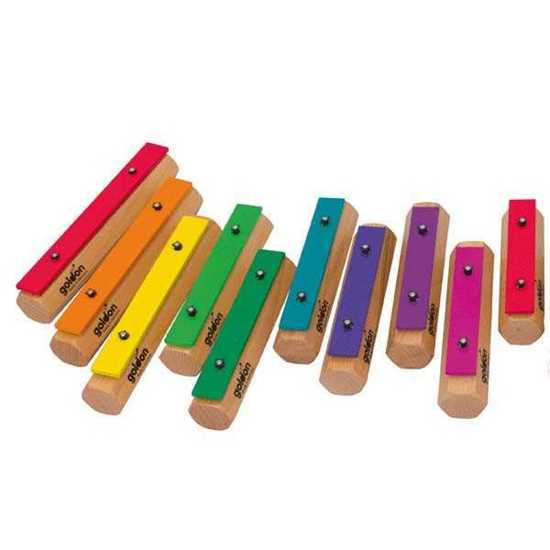 Bild på Goldon 11602 Chime Bar Set 10 (Boomwhackers colours)