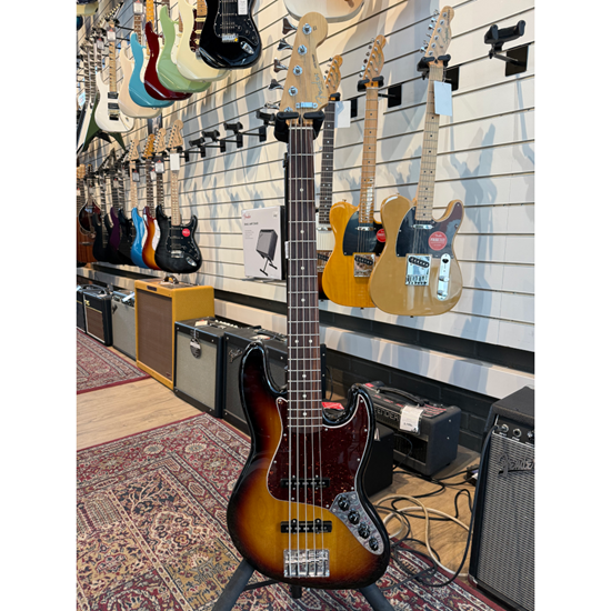 Bild på Fender Deluxe Active V Jazz Bass Brown Sunburst 2013 BEG