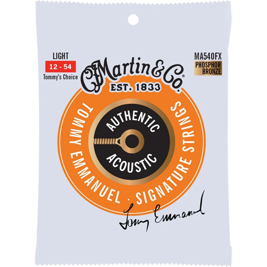 Bild på Martin Guitar MA540FX Authentic Acoustic Flexible Core Guitar Strings Phosphor Bronze - Light